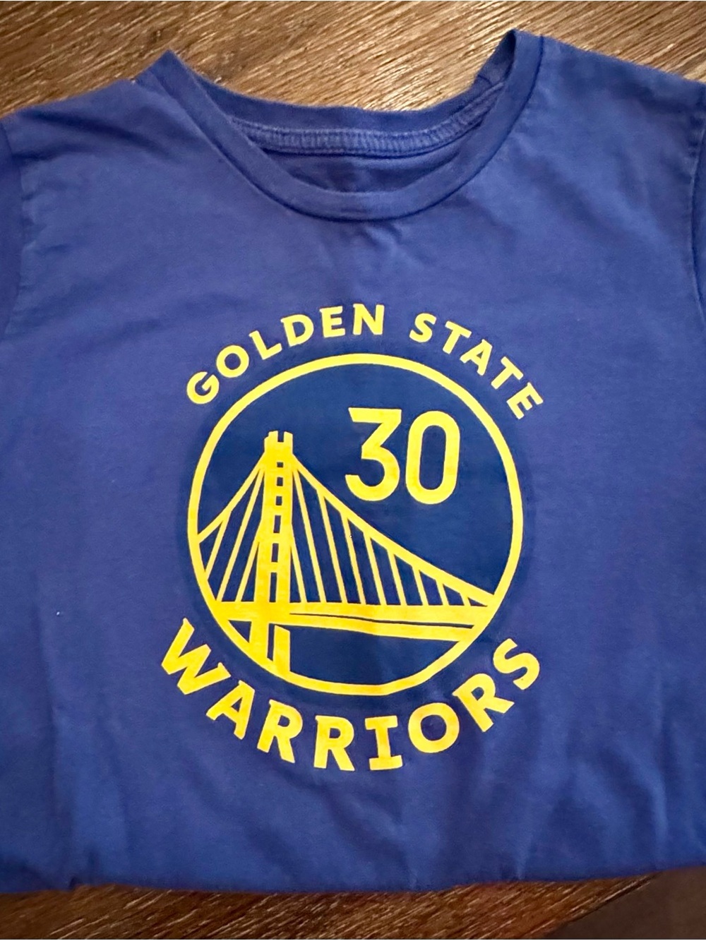 Golden State Warriors Kids' Blue Logo Tee